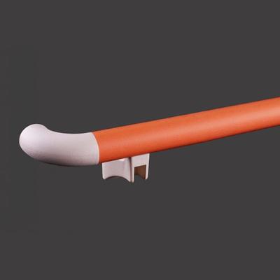 38mm Diameter Oranger Color Plastic Crashworthy Handrail + XY38-11