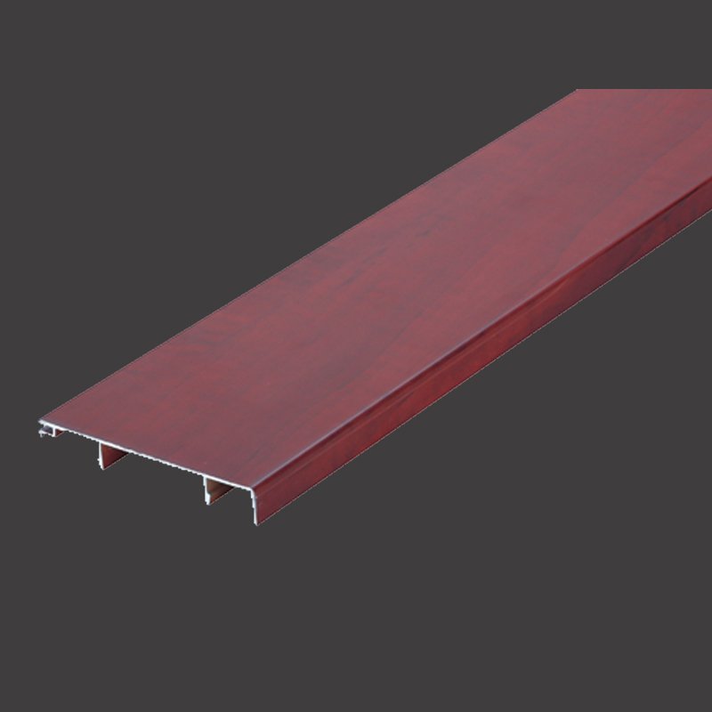 60mm Wood Color Aluminum Skirting Board With Different Aluminium Thickness + TP-60