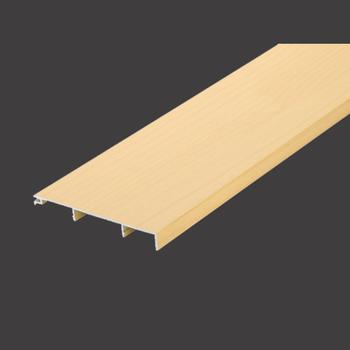 100mm Width Light Wood Color Aluminum Skirting Board + TP-100
