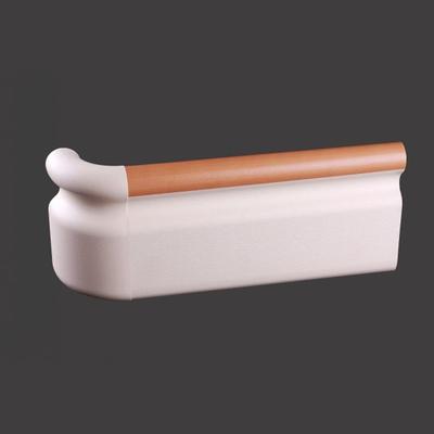 One Line Wood Color PVC & Aluminium Handrail for Hospital  +XY159-05